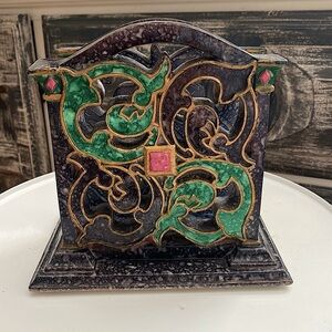 Pfaltzgraff Almafi Classic Ceramic Napkin Holder